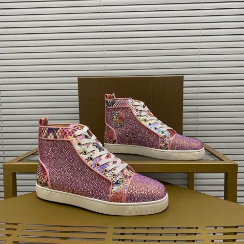 Replica Christian Louboutin High Top Shoes For Men #1172344, $100.00 USD, [ITEM#1172344], Replica Christian Louboutin High Top Shoes outlet from China