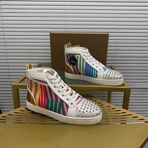 Replica Christian Louboutin High Top Shoes For Men #1172353, $92.00 USD, [ITEM#1172353], Replica Christian Louboutin High Top Shoes outlet from China