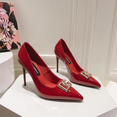 Replica Dolce &amp; Gabbana D&amp;G High-Heeled Shoes For Women #1172639, $115.00 USD, [ITEM#1172639], Replica Dolce &amp; Gabbana D&amp;G High-Heeled Shoes outlet from China