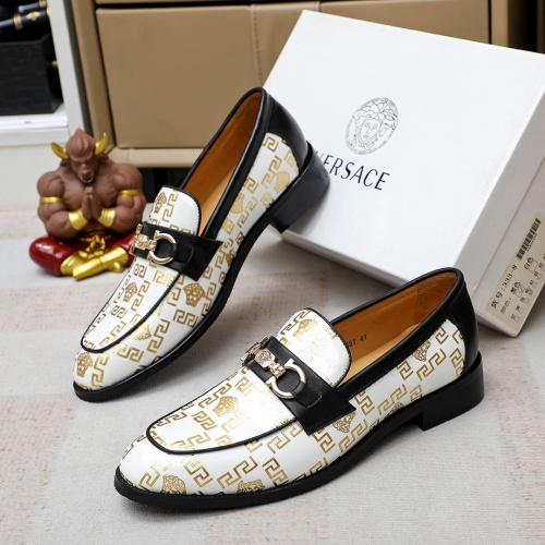 Replica Versace Leather Shoes For Men #1172728, $82.00 USD, [ITEM#1172728], Replica Versace Leather Shoes outlet from China