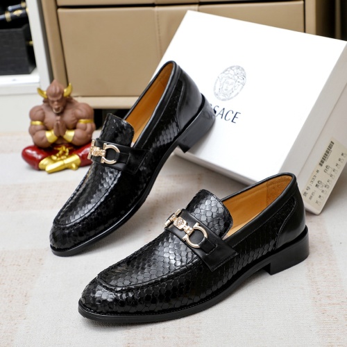Replica Versace Leather Shoes For Men #1172730, $82.00 USD, [ITEM#1172730], Replica Versace Leather Shoes outlet from China