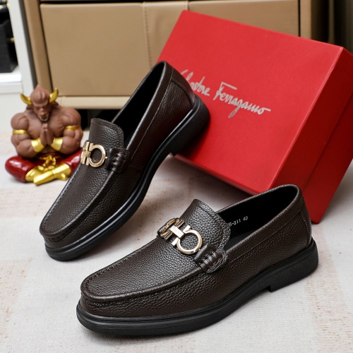 Replica Salvatore Ferragamo Leather Shoes For Men #1172786, $85.00 USD, [ITEM#1172786], Replica Salvatore Ferragamo Leather Shoes outlet from China