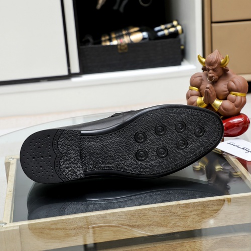 Replica Salvatore Ferragamo Leather Shoes For Men #1172800 $82.00 USD for Wholesale