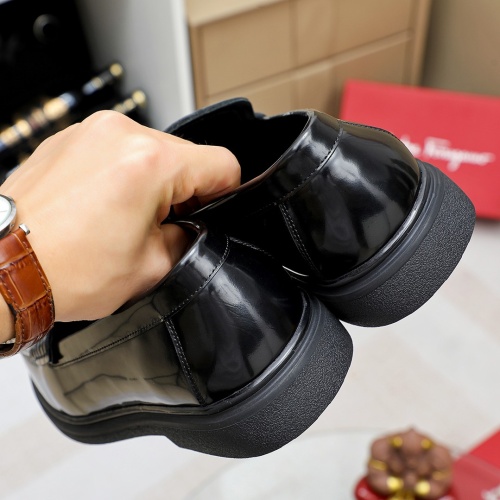 Replica Salvatore Ferragamo Leather Shoes For Men #1172801 $82.00 USD for Wholesale