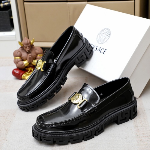 Replica Versace Leather Shoes For Men #1172805, $82.00 USD, [ITEM#1172805], Replica Versace Leather Shoes outlet from China