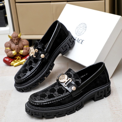Replica Versace Leather Shoes For Men #1172806, $82.00 USD, [ITEM#1172806], Replica Versace Leather Shoes outlet from China