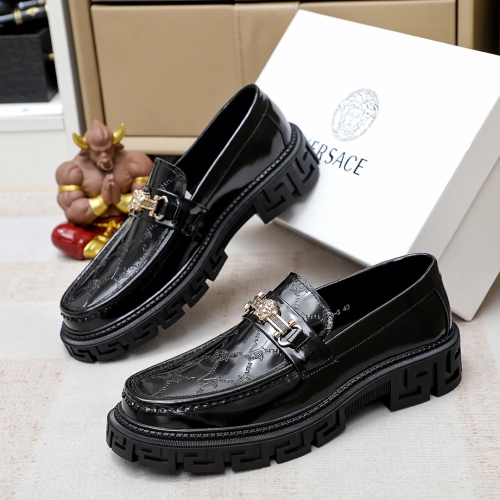 Replica Versace Leather Shoes For Men #1172807, $82.00 USD, [ITEM#1172807], Replica Versace Leather Shoes outlet from China