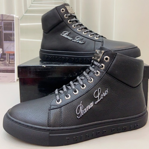 Replica Philipp Plein PP High Tops Shoes For Men #1172870, $80.00 USD, [ITEM#1172870], Replica Philipp Plein PP High Tops Shoes outlet from China