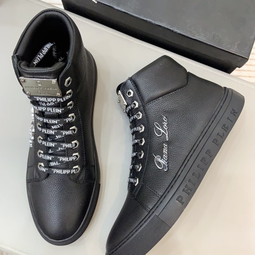 Replica Philipp Plein PP High Tops Shoes For Men #1172870 $80.00 USD for Wholesale