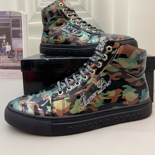 Replica Philipp Plein PP High Tops Shoes For Men #1172876, $80.00 USD, [ITEM#1172876], Replica Philipp Plein PP High Tops Shoes outlet from China
