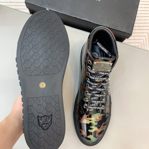 Replica Philipp Plein PP High Tops Shoes For Men #1172876 $80.00 USD for Wholesale
