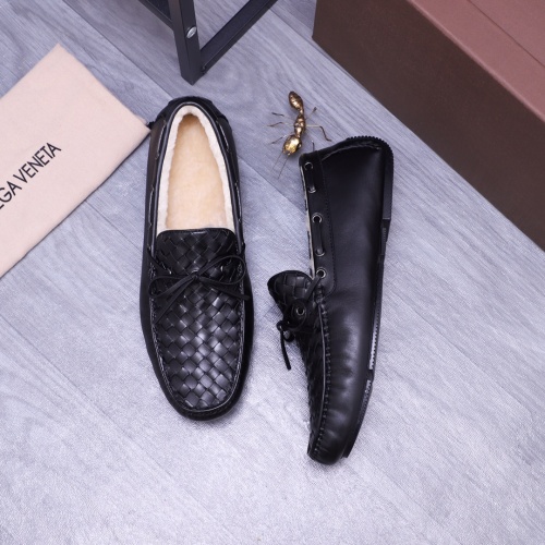 Replica Bottega Veneta BV Leather Shoes For Men #1173449 $82.00 USD for Wholesale