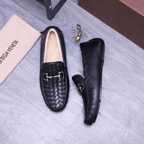 Replica Bottega Veneta BV Leather Shoes For Men #1173451 $82.00 USD for Wholesale