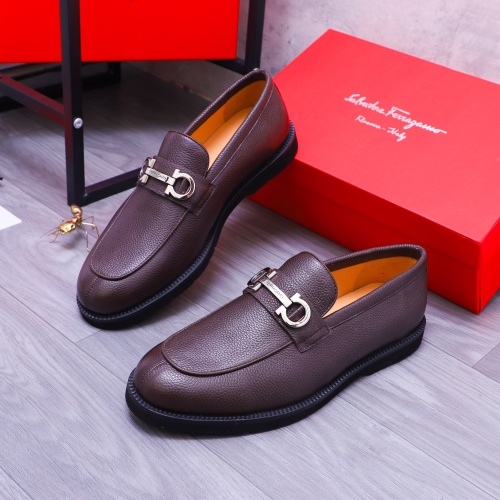 Replica Salvatore Ferragamo Leather Shoes For Men #1173473, $96.00 USD, [ITEM#1173473], Replica Salvatore Ferragamo Leather Shoes outlet from China