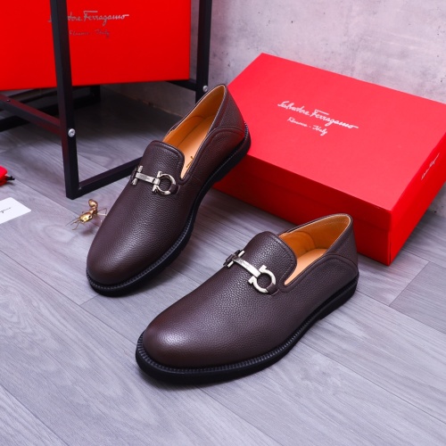 Replica Salvatore Ferragamo Leather Shoes For Men #1173483, $96.00 USD, [ITEM#1173483], Replica Salvatore Ferragamo Leather Shoes outlet from China