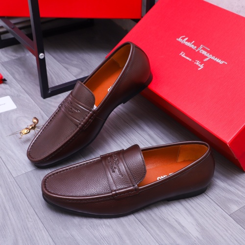 Replica Salvatore Ferragamo Leather Shoes For Men #1173674, $72.00 USD, [ITEM#1173674], Replica Salvatore Ferragamo Leather Shoes outlet from China