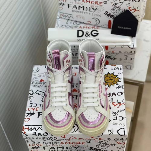 Replica D&G High Top Shoes For Women #1174084 $96.00 USD for Wholesale