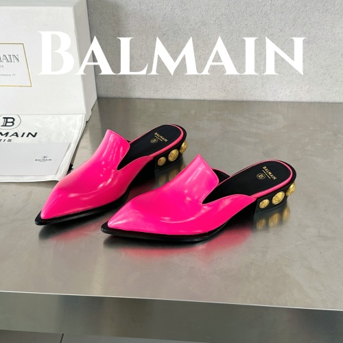 Replica Balmain Slippers For Women #1174284, $118.00 USD, [ITEM#1174284], Replica Balmain Slippers outlet from China