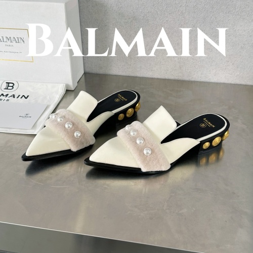 Replica Balmain Slippers For Women #1174288, $130.00 USD, [ITEM#1174288], Replica Balmain Slippers outlet from China