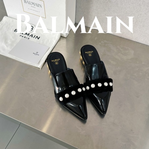 Replica Balmain Slippers For Women #1174292 $130.00 USD for Wholesale