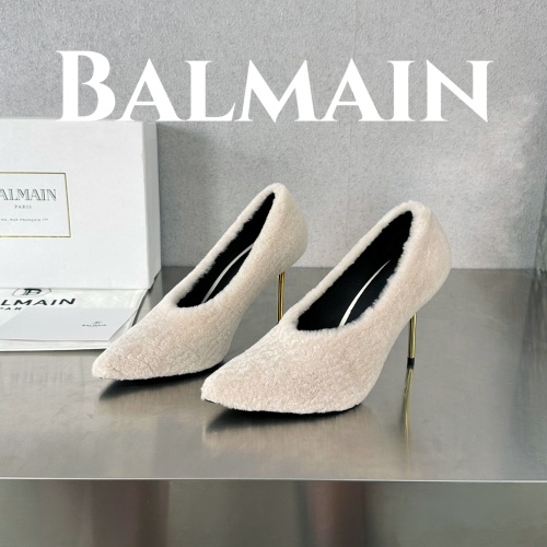 Replica Balmain High-Heeled Shoes For Women #1174332, $132.00 USD, [ITEM#1174332], Replica Balmain High-Heeled Shoes outlet from China