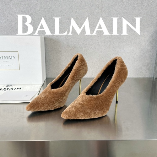 Replica Balmain High-Heeled Shoes For Women #1174333, $132.00 USD, [ITEM#1174333], Replica Balmain High-Heeled Shoes outlet from China