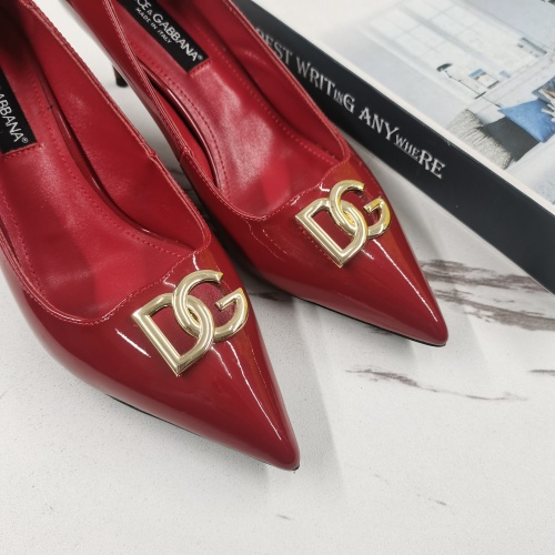 Replica Dolce & Gabbana D&G High-Heeled Shoes For Women #1174804 $130.00 USD for Wholesale