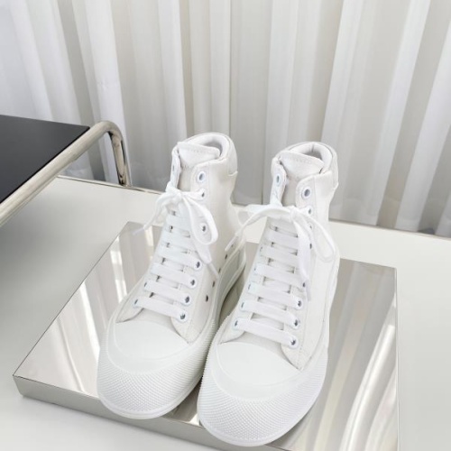 Replica Alexander McQueen High Tops Shoes For Women #1174894 $96.00 USD for Wholesale