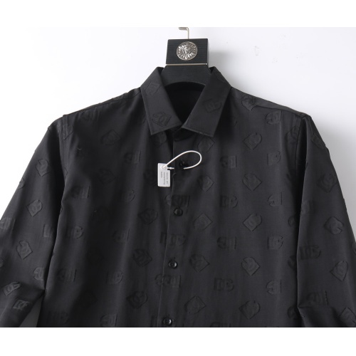 Replica Dolce & Gabbana D&G Shirts Long Sleeved For Men #1174951 $48.00 USD for Wholesale