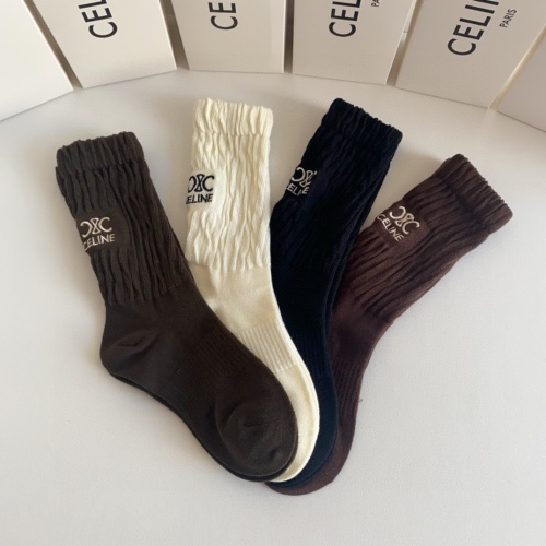 Replica Celine Socks #1176922 $32.00 USD for Wholesale