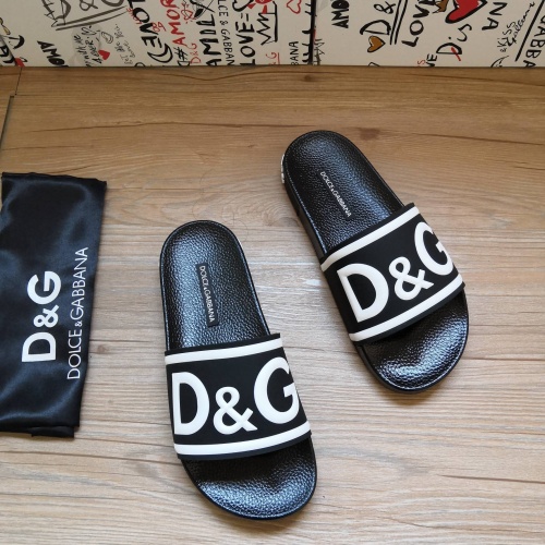 Replica Dolce & Gabbana D&G Slippers For Men #1177211 $48.00 USD for Wholesale