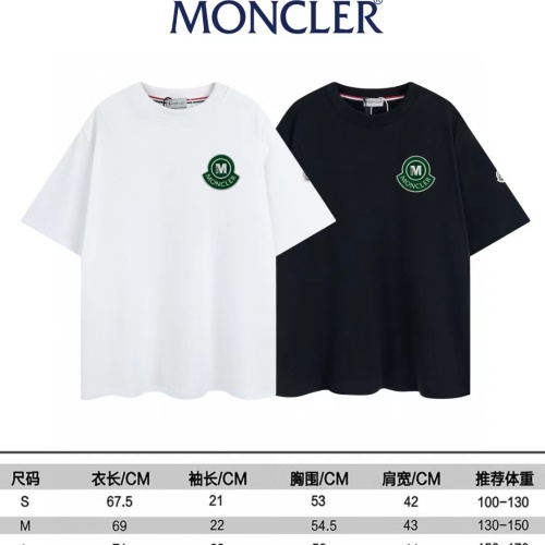 Replica Moncler T-Shirts Short Sleeved For Unisex #1177931 $40.00 USD for Wholesale