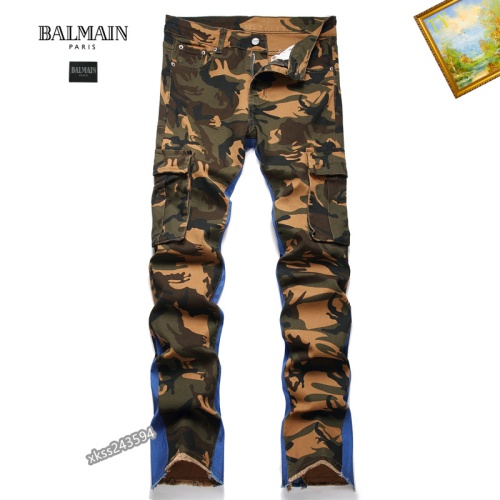 Replica Balmain Jeans For Men #1178161, $48.00 USD, [ITEM#1178161], Replica Balmain Jeans outlet from China