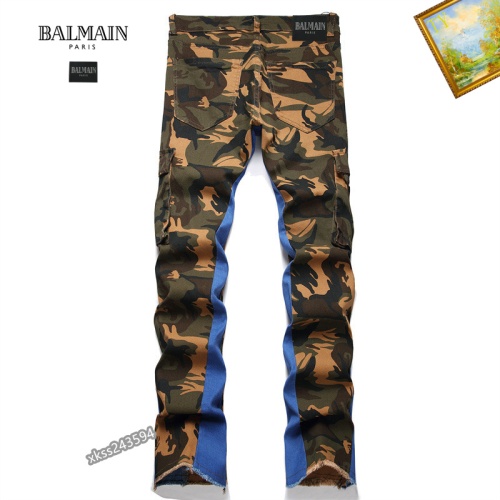 Replica Balmain Jeans For Men #1178161 $48.00 USD for Wholesale