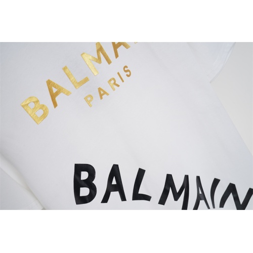 Replica Balmain T-Shirts Short Sleeved For Unisex #1178378 $32.00 USD for Wholesale