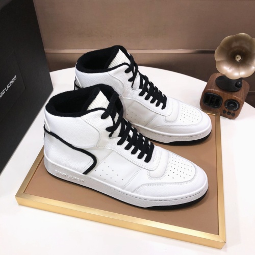 Replica Yves Saint Laurent YSL High Tops Shoes For Men #1178769, $98.00 USD, [ITEM#1178769], Replica Yves Saint Laurent YSL High Tops Shoes outlet from China
