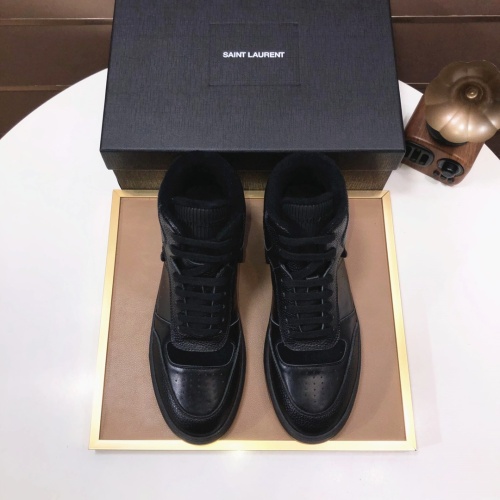 Replica Yves Saint Laurent YSL High Tops Shoes For Men #1178772 $98.00 USD for Wholesale