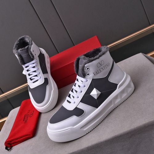 Replica Valentino High Tops Shoes For Men #1178875, $88.00 USD, [ITEM#1178875], Replica Valentino High Tops Shoes outlet from China