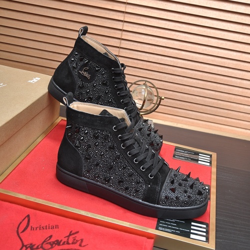 Replica Christian Louboutin High Top Shoes For Men #1179109, $88.00 USD, [ITEM#1179109], Replica Christian Louboutin High Top Shoes outlet from China
