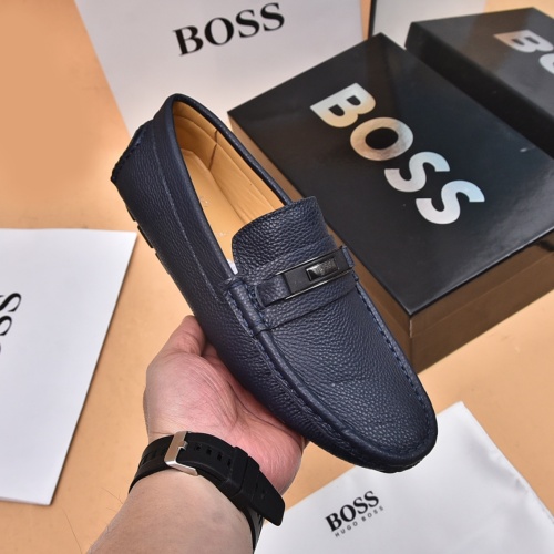 Replica Boss Leather Shoes For Men #1179110, $80.00 USD, [ITEM#1179110], Replica Boss Leather Shoes outlet from China