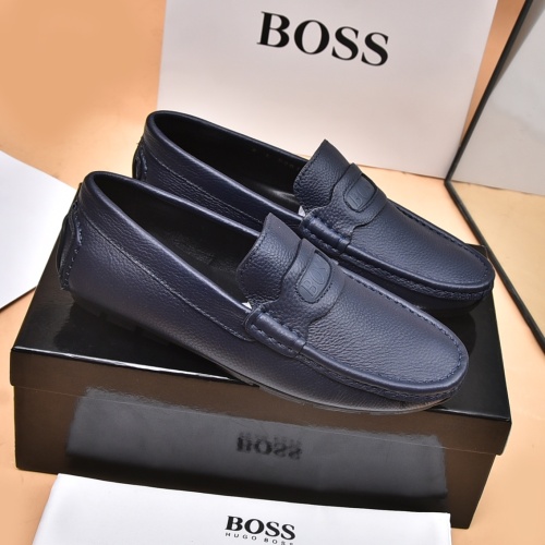 Replica Boss Leather Shoes For Men #1179112, $80.00 USD, [ITEM#1179112], Replica Boss Leather Shoes outlet from China