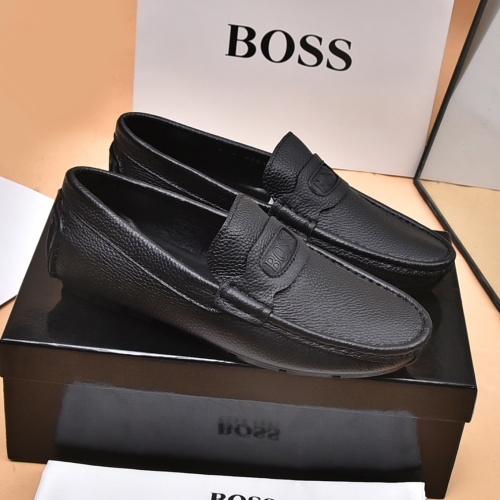 Replica Boss Leather Shoes For Men #1179113, $80.00 USD, [ITEM#1179113], Replica Boss Leather Shoes outlet from China