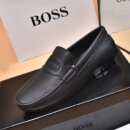 Replica Boss Leather Shoes For Men #1179113 $80.00 USD for Wholesale