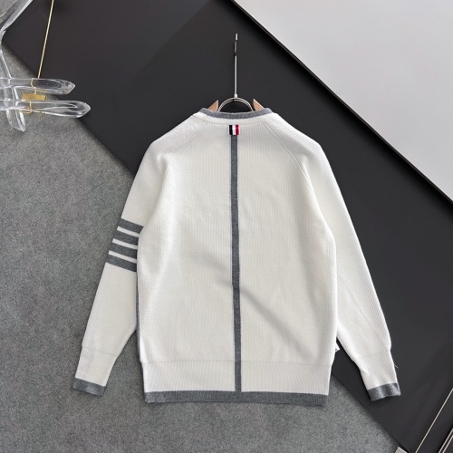 Replica Thom Browne TB Sweaters Long Sleeved For Men #1179235 $76.00 USD for Wholesale