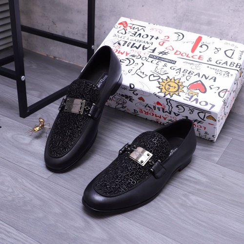 Replica Dolce &amp; Gabbana D&amp;G Leather Shoes For Men #1179737, $100.00 USD, [ITEM#1179737], Replica Dolce &amp; Gabbana D&amp;G Leather Shoes outlet from China
