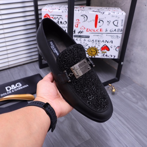 Replica Dolce & Gabbana D&G Leather Shoes For Men #1179737 $100.00 USD for Wholesale
