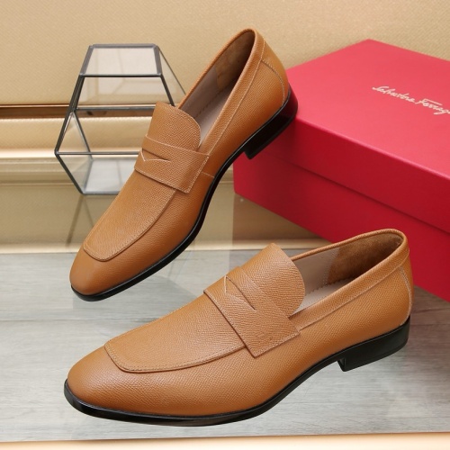 Replica Salvatore Ferragamo Leather Shoes For Men #1179928, $125.00 USD, [ITEM#1179928], Replica Salvatore Ferragamo Leather Shoes outlet from China