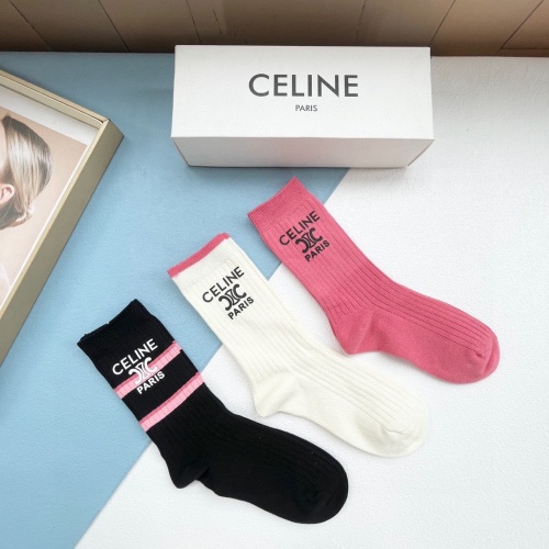 Replica Celine Socks #1180143 $32.00 USD for Wholesale