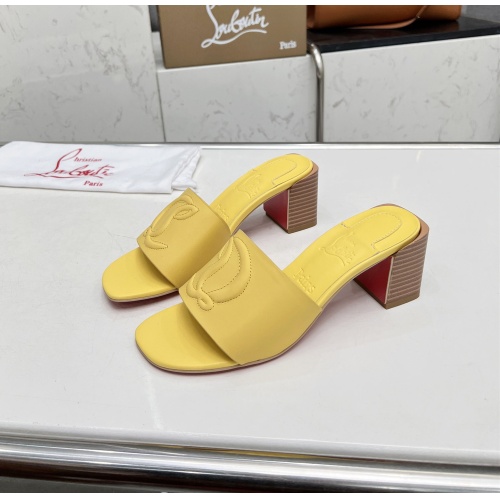 Replica Christian Louboutin CL Slippers For Women #1180392, $88.00 USD, [ITEM#1180392], Replica Christian Louboutin CL Slippers outlet from China