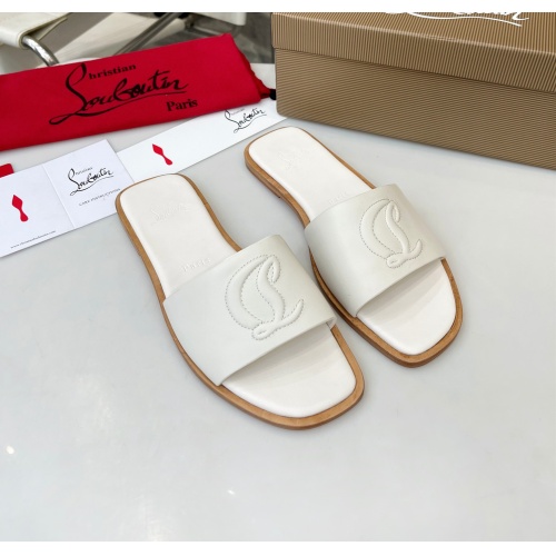Replica Christian Louboutin CL Slippers For Women #1180631, $96.00 USD, [ITEM#1180631], Replica Christian Louboutin CL Slippers outlet from China